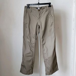 Gap Straight Leg Cotton Brown Pants, Women